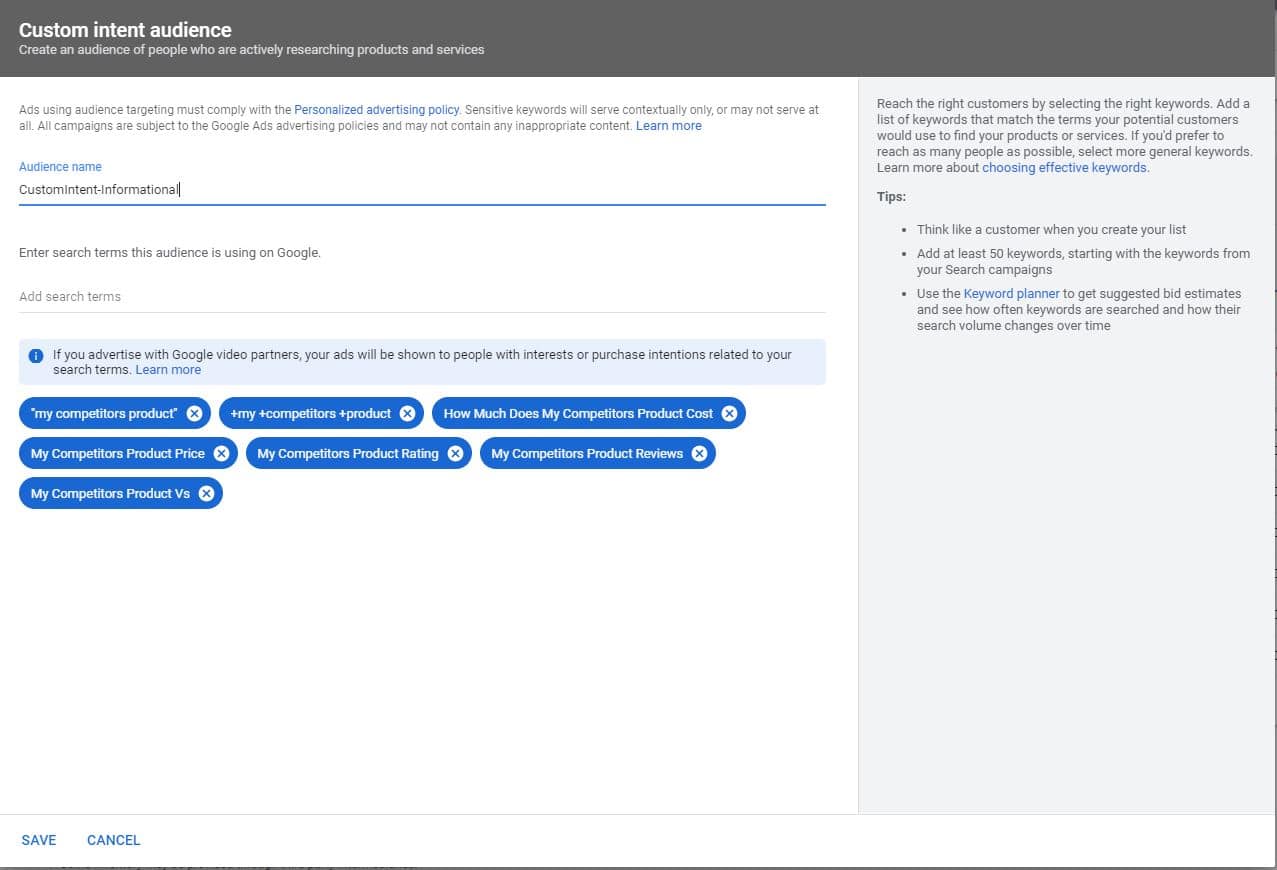 YouTube Custom Intent Targeting – One of Google’s Best Kept Targeting Secrets