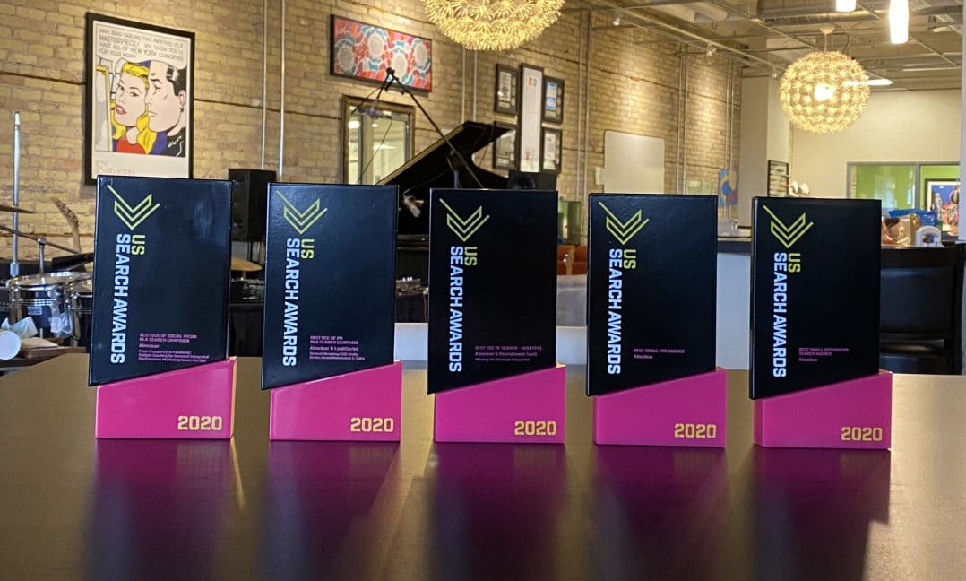 Five 2020 U.S. Search awards won of Aimclear's record setting seventeen.